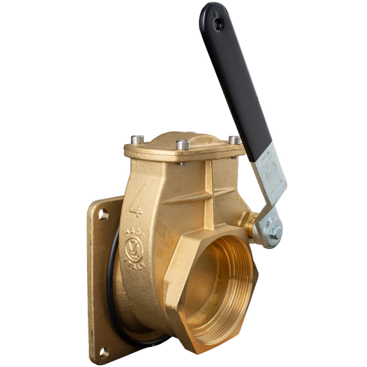 vacuum truck 4-Bolt Brass Lever Valve (Flange * FNPT)