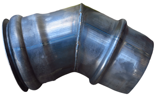 Ringlock bandlock vacuum truck hose fitting elbow steel coupler 45 degree