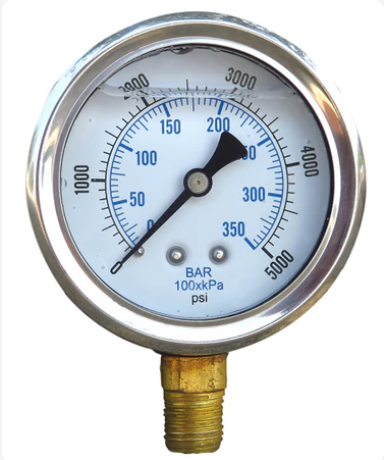 Pressure Gauge 10,000 SAE Thread, Lower Mount