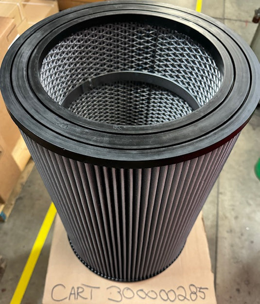 Hydrovac truck filter cartridge