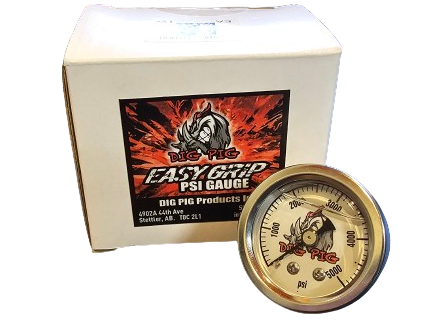 Dig Pig Easy Grip Handle Pressure Gauge