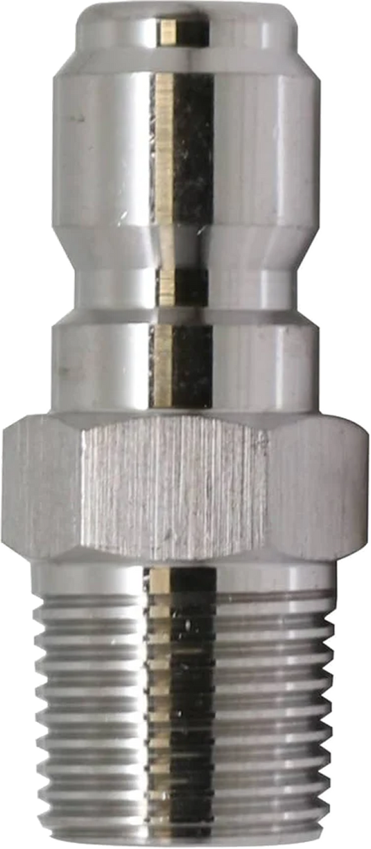 ½” STAINLESS STEEL QUICK CONNECT, MNPT * PLUG
 MALE PLUG * MALE MNPT