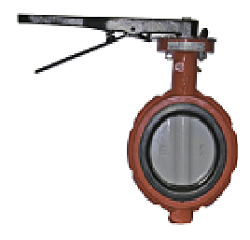 Butterfly Valve, Nickel Plated