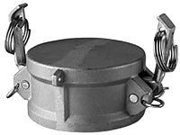 Aluminum Camlock Dust Cap (DCA) part DC Vacuum Truck Hose Fittings cam groove