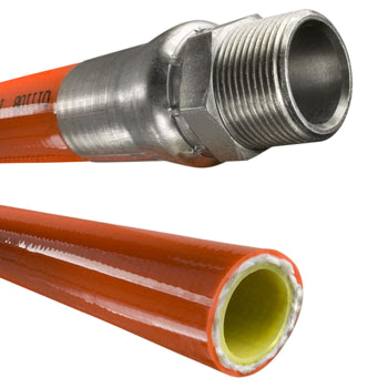 Piranha Sewer Equipment Jetter Cleaning hose sp20 1.25 Orange rodder pump