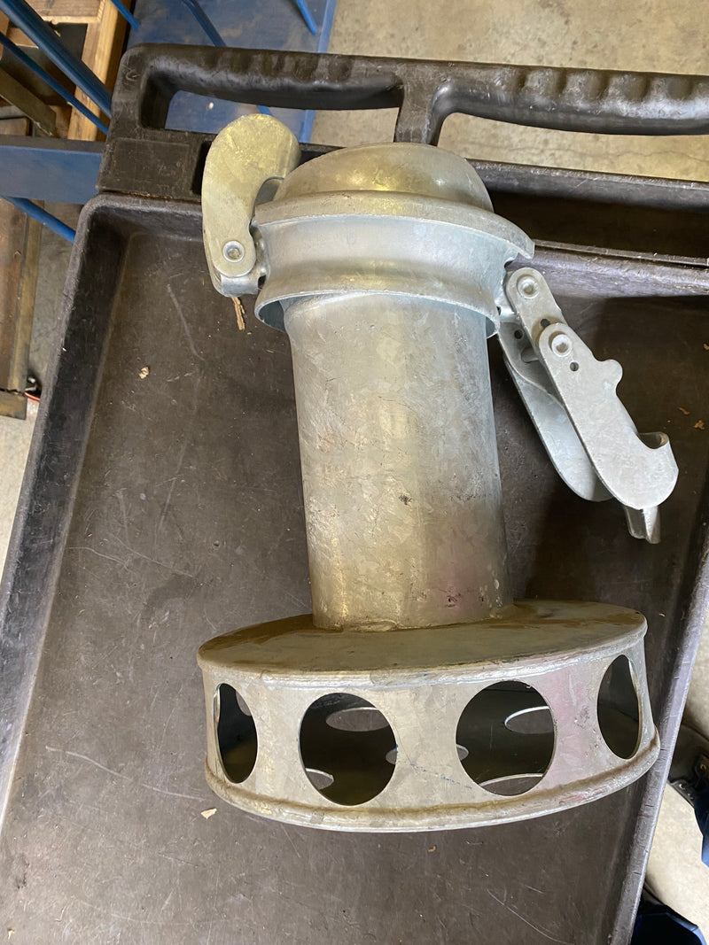Load image into Gallery viewer, Bauer hose fitting round hole strainer sewer pump bypass
