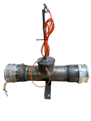 vacuum truck relief valve with camlocks
