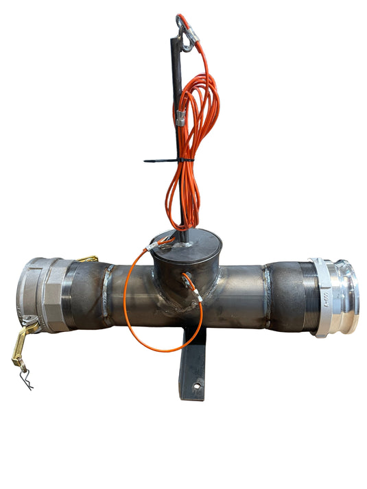 vacuum truck relief valve with camlocks