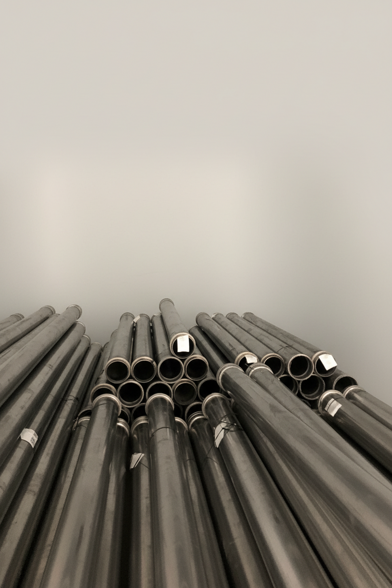 Load image into Gallery viewer, 8" Aluminum Tube with Male Ringlock * Female Ringlock (AMF)
