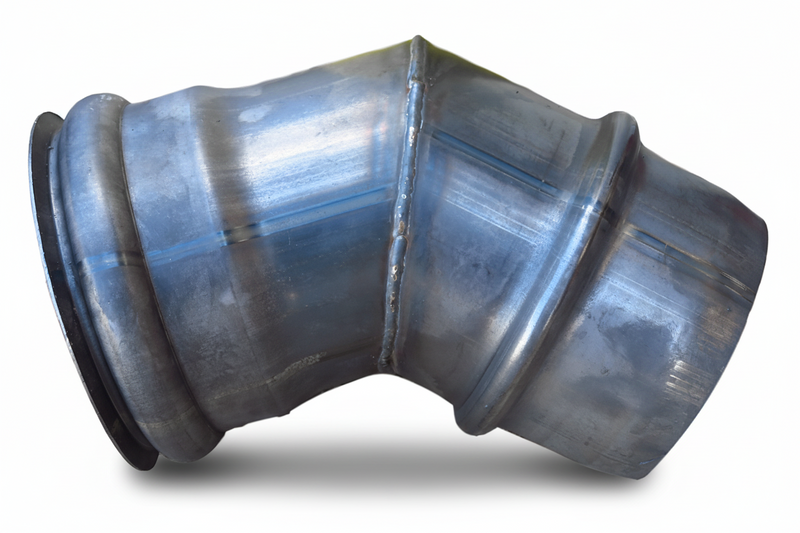 Load image into Gallery viewer, Ringlock bandlock vacuum truck hose fitting elbow steel coupler 45 degree 
