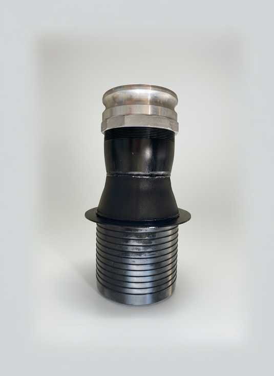 steel Vacuum Truck Hose shank Fitting with male aluminum camlock reducer