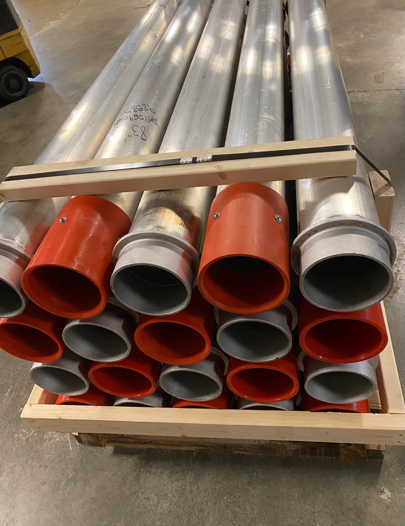 Load image into Gallery viewer, Aluminum Tube with 8&quot; Male Ringlock * 8&quot; HydroVac Cuff (AMY)
