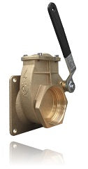 Vacuum Truck 4-Bolt Brass Lever Valve