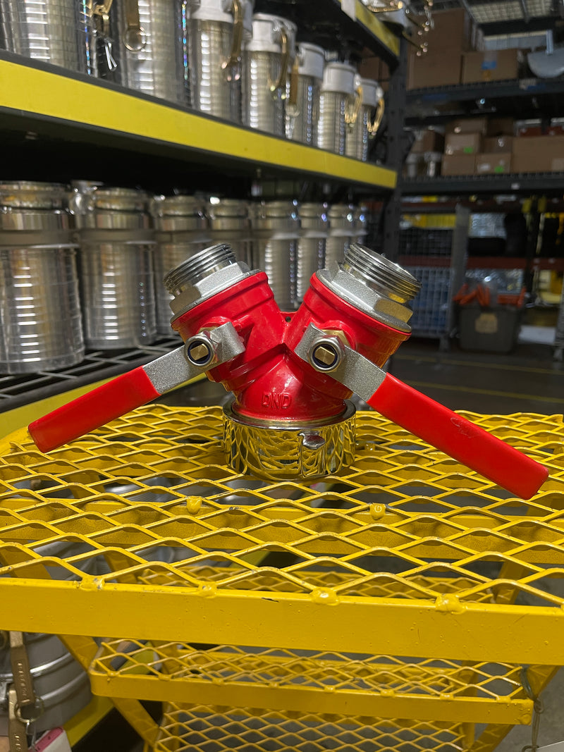 Load image into Gallery viewer, 2.5&quot; Hydrant Splitter, Ball Valve
