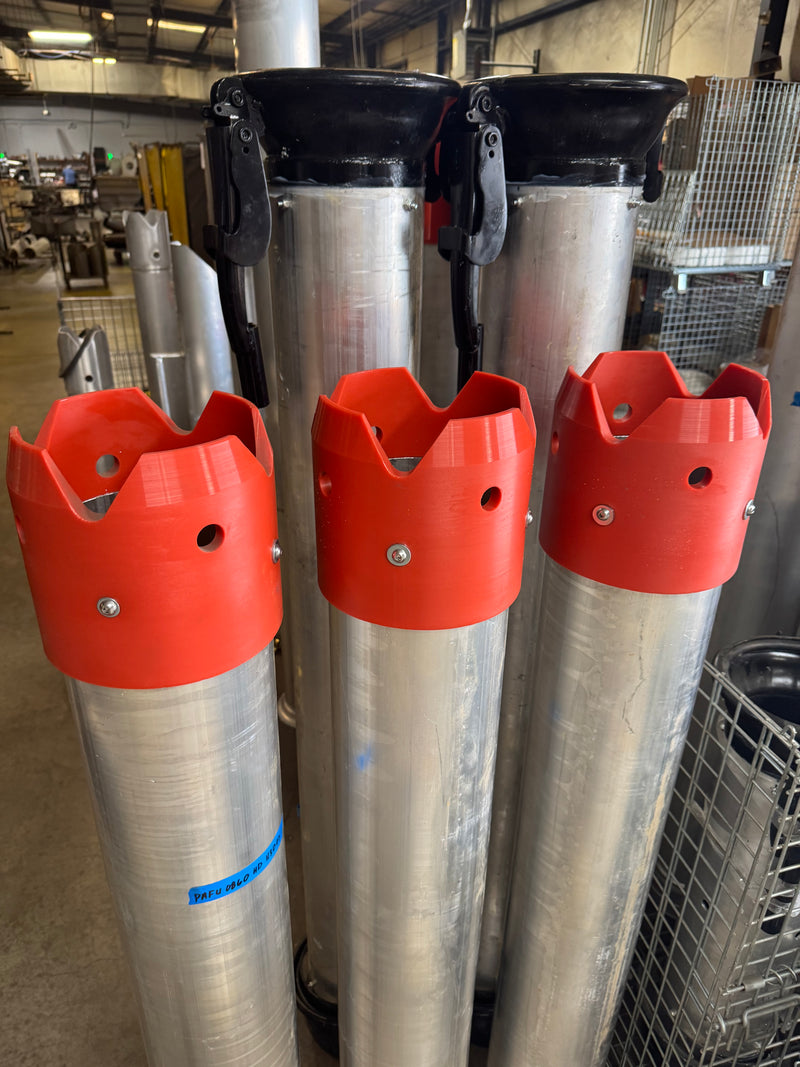 Load image into Gallery viewer, Aluminum Tube with 8&quot; Male Ringlock * 8&quot; HydroVac Crown Tube (AMU)
