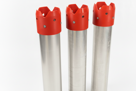 Aluminum Tube with 8" Flat Flange * 6" HydroVac Crown (AFU)