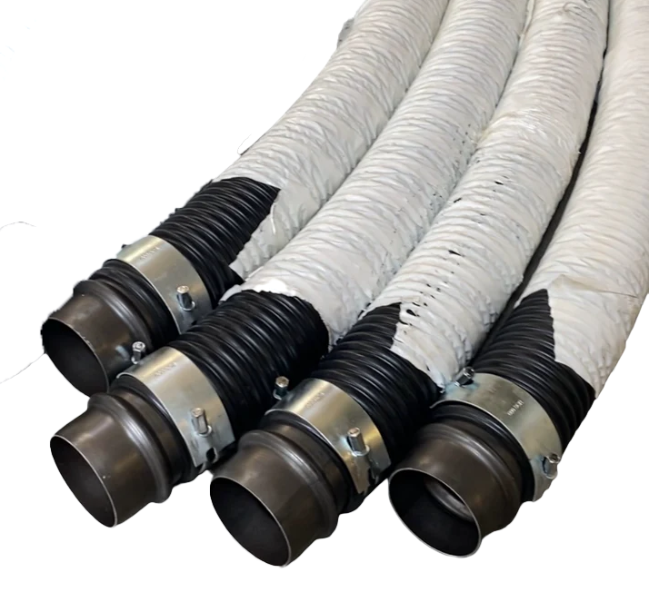 Load image into Gallery viewer, 6&quot; x 120&quot; Vacuum Truck Abrasion-Resistant Hose Assembly (AR)


