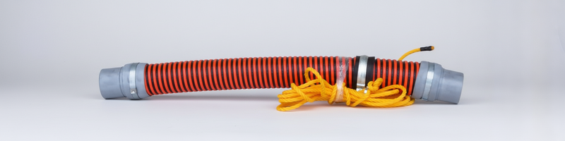 Load image into Gallery viewer, Sewer Equipment Jetting Hose Protector 3" Heavy Duty Tiger Tail
