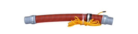 heavy duty sewer cleaning hose guide tiger tail assembly 