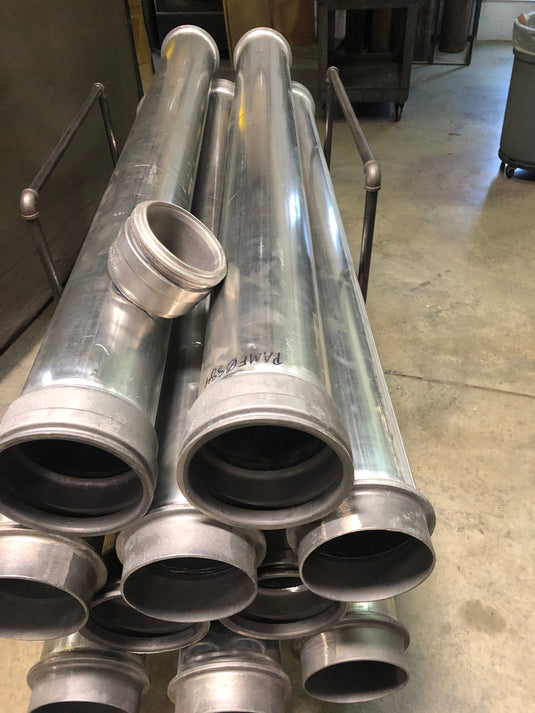 aluminum vacuum truck debris tubes for Guzzler, Vactor, FsDepot fs depot, Vac-Con, Gapvax hydroexcavation trucks Tuff Tube