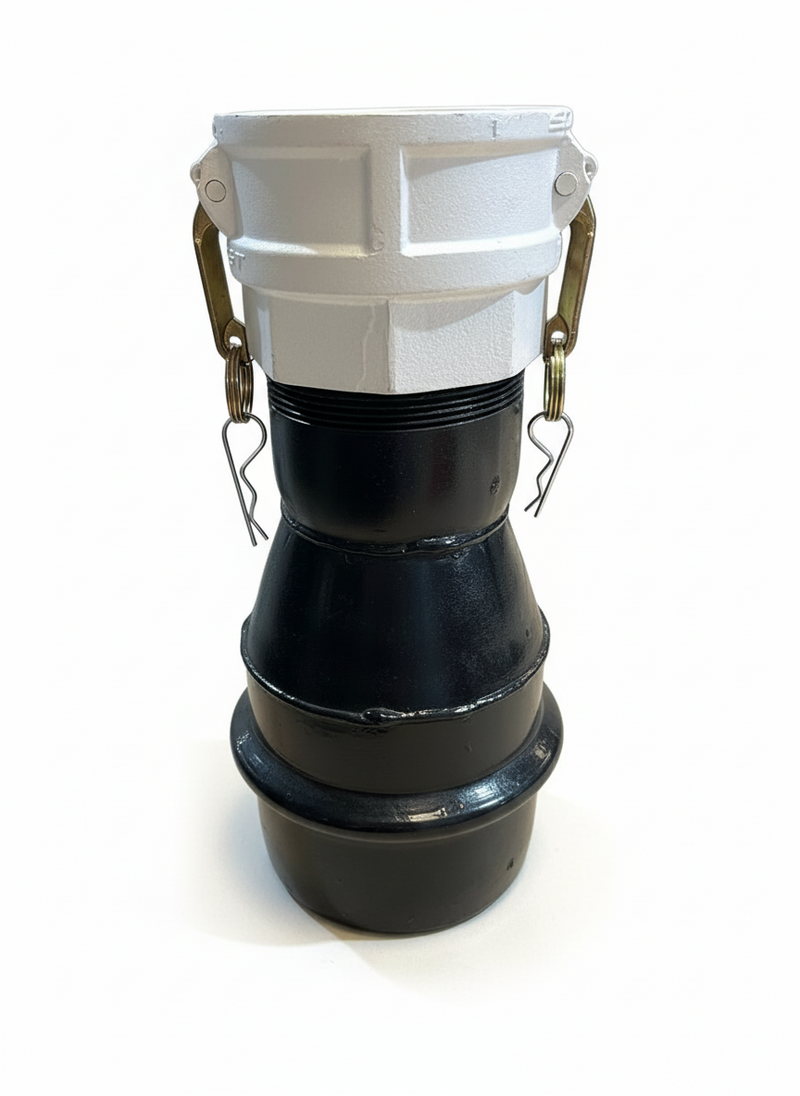 Load image into Gallery viewer, Vacuum Truck Reducer steel male ringlock to female aluminum camlock
