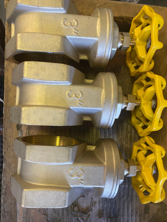 vacuum truck parts, gate valve, non rising brass FNPT * FNPT