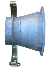 Load image into Gallery viewer, Flat Flange Flex Clamp for Corrugated Hose
