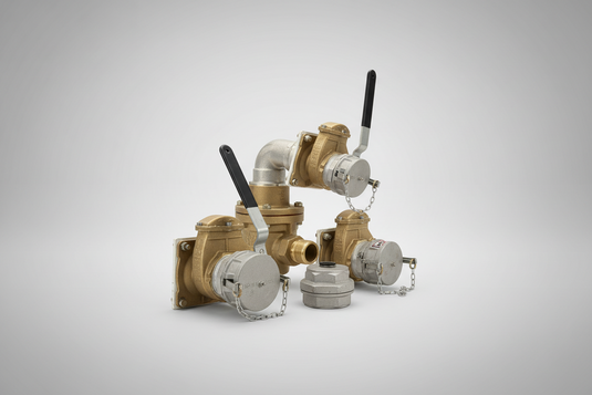 4-Bolt Brass Lever Valve (Flange * FNPT)