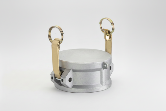 thumbnail interactive-video image 1 of 3 Inch Aluminum Camlock Dust Cap Coupler - Female, Type DC, DC300IAL 1 of 6