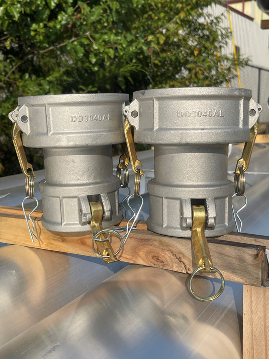 Vacuum Truck Hose Fittings:  CamLock Aluminum Coupler * Coupler (DD)