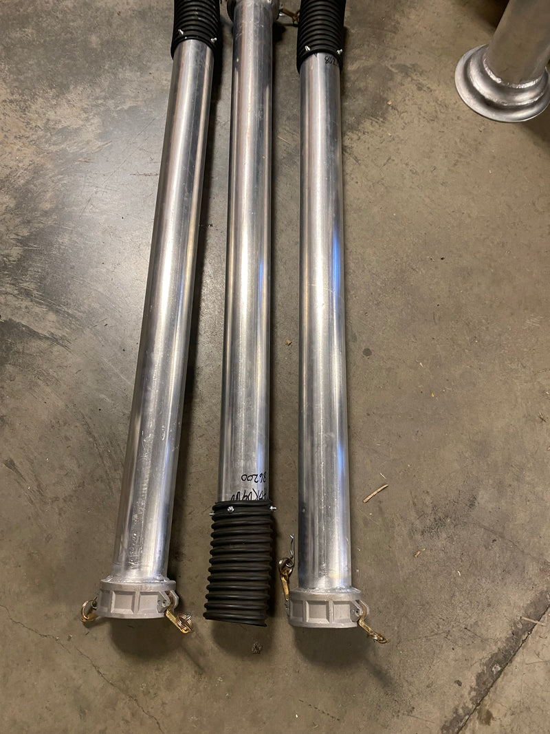 Load image into Gallery viewer, hydro excavation camlock dig tube with abrasion resistant hydrovac boot
