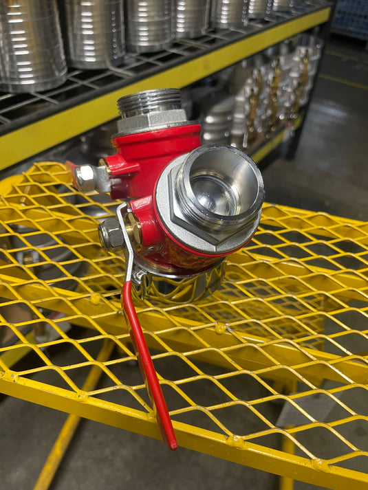 2.5" Hydrant Splitter, Ball Valve