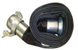 Load image into Gallery viewer, Black Lay Flat Hose with Bauer Fittings
