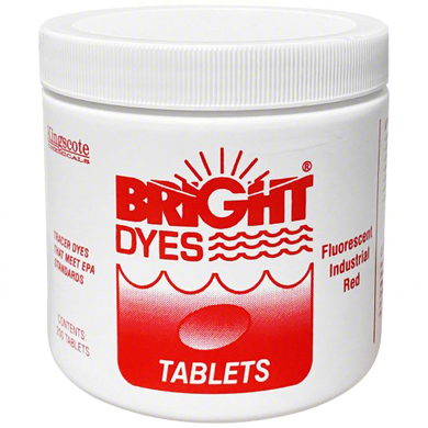 Bright Dyes Red Florescent Tablets