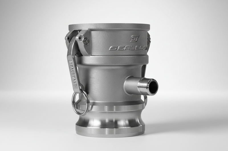 Load image into Gallery viewer, CamLock Stainless Steel Reducer w/ Pipe Tap
