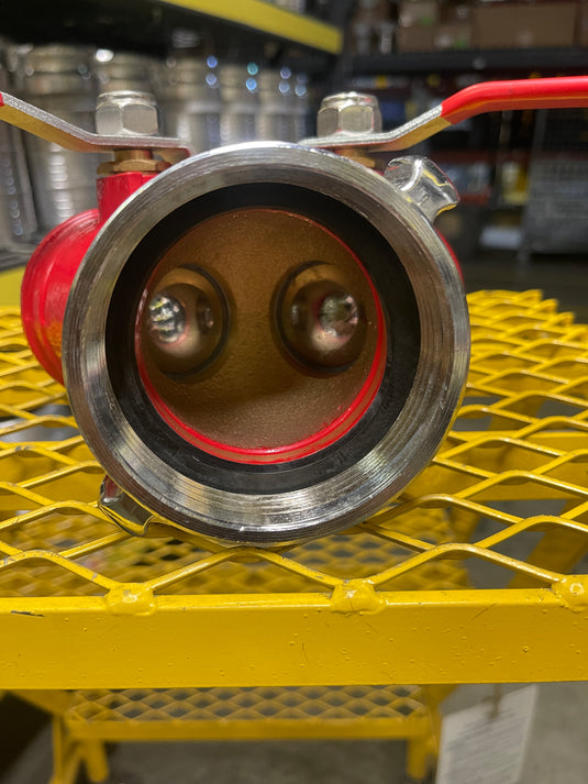 2.5" Hydrant Splitter, Ball Valve