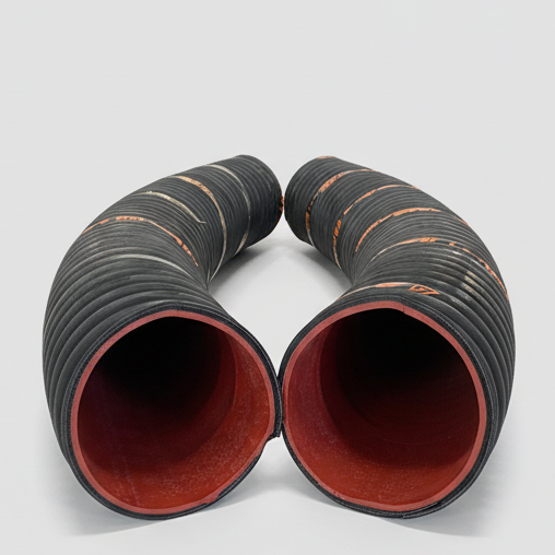 Load image into Gallery viewer, 8" Red Gum-Lined Hose, Cut-to-Length, (CTL)
