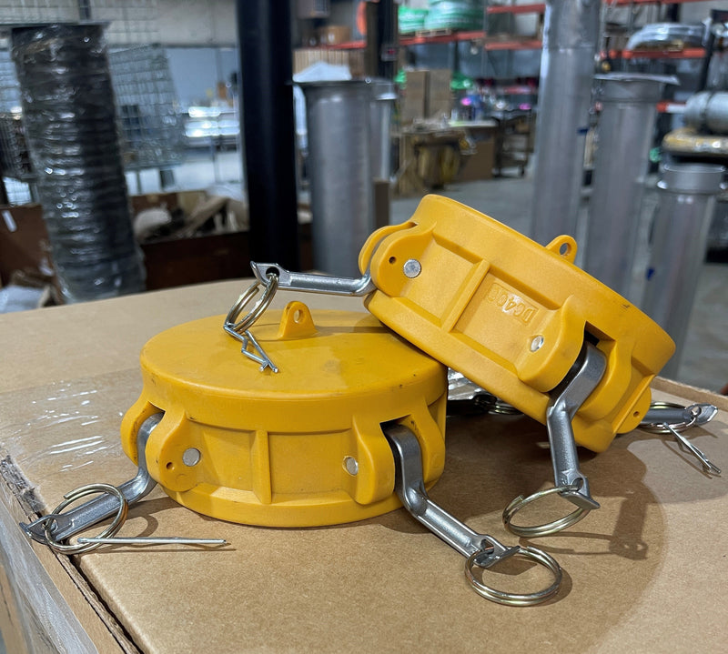 Load image into Gallery viewer, Camlock dust cap yellow nylon 
