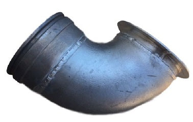 Load image into Gallery viewer, 8" 90 Degree Aluminum Flange * Female Ringlock
