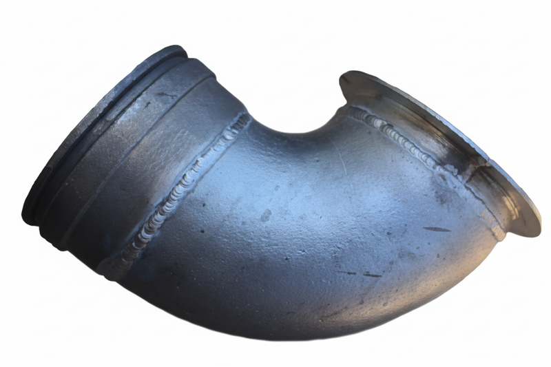 Load image into Gallery viewer, 8" 90 Degree Aluminum Flange * Female Ringlock
