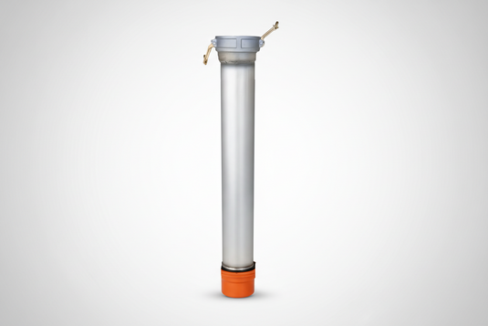 Aluminum Tube, 6" Female Camlock * 6" HydroVac Cuff (ABY)