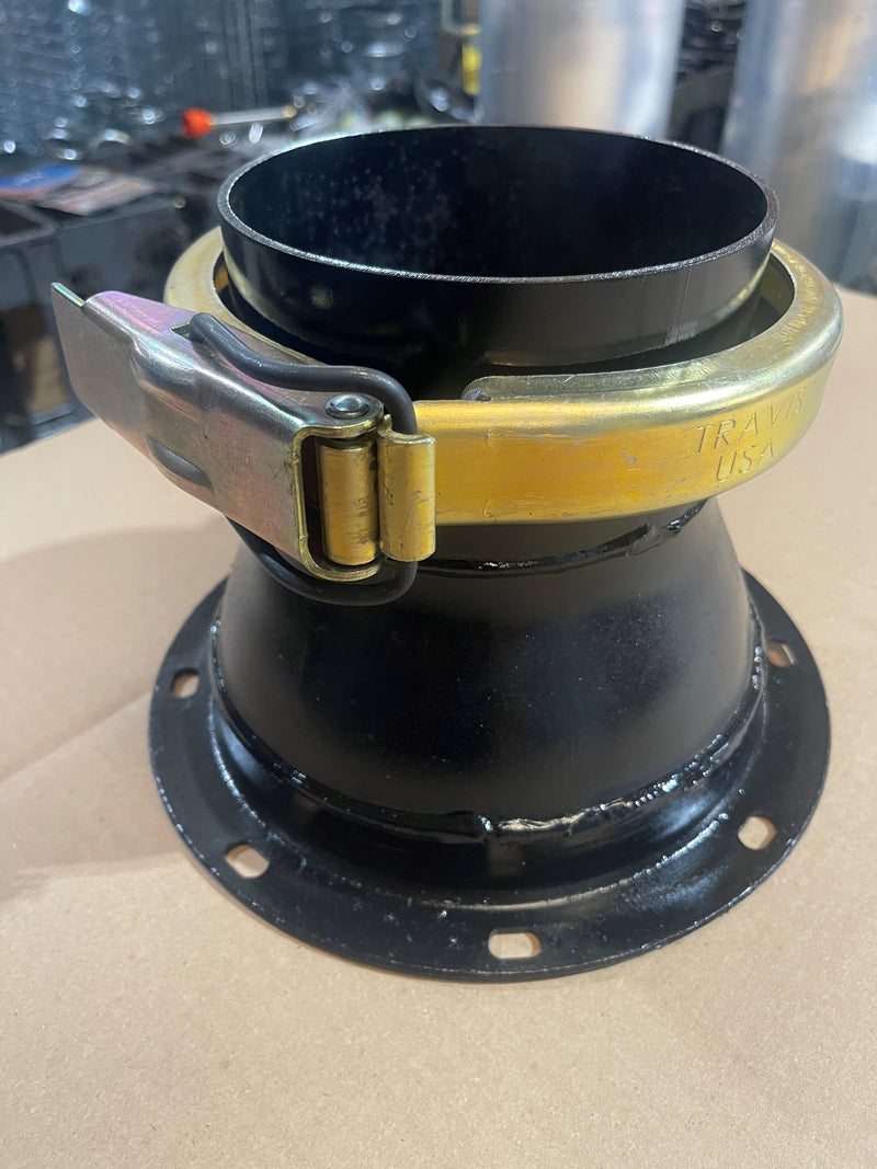 Load image into Gallery viewer, Flat Flange Flex Clamp for Corrugated Hose
