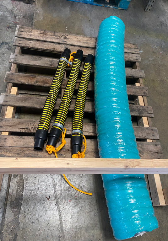 8" Hulk Hose, Green Monster Vacuum Truck hose (CTL) Cut to Length