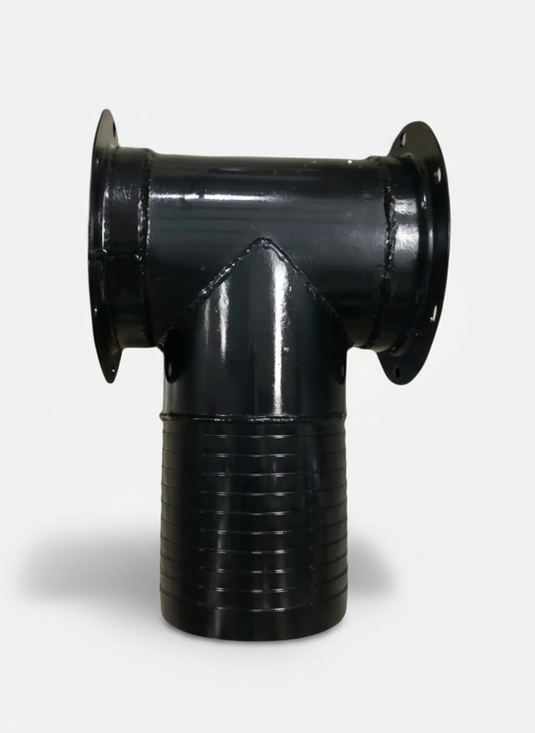 Hydrovac Vacuum Truck Hose Fitting Hose Push in with 2 jetvac flanges steel