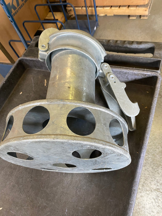 Bauer hose fitting round hole strainer sewer pump bypass