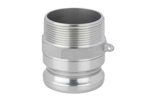 Type f male adapter x male npt  aluminum 
