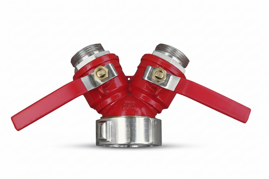 2.5" Hydrant Splitter, Ball Valve