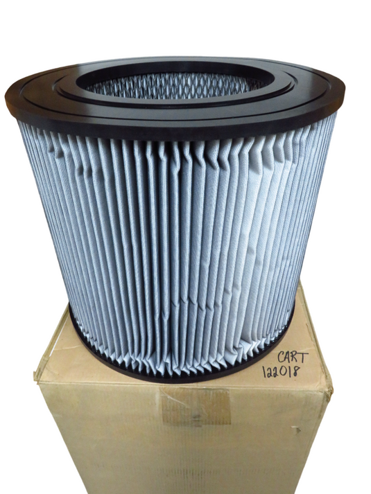 Hydrovac truck filter cartridge