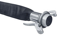 Black Lay Flat Hose with Bauer Fittings