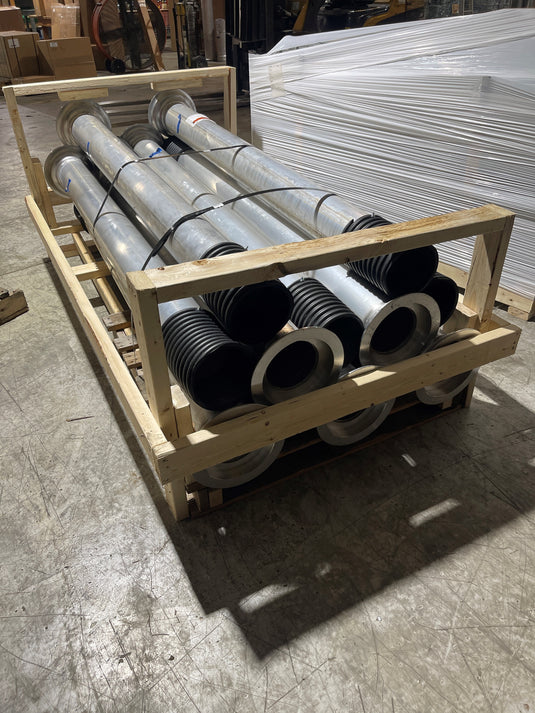 vacuum truck hydrovac cuff suction tube aluminum reducer